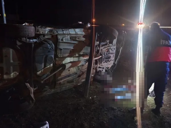 Iğdır’da Feci Kaza! Otomobil Şarampole Uçtu